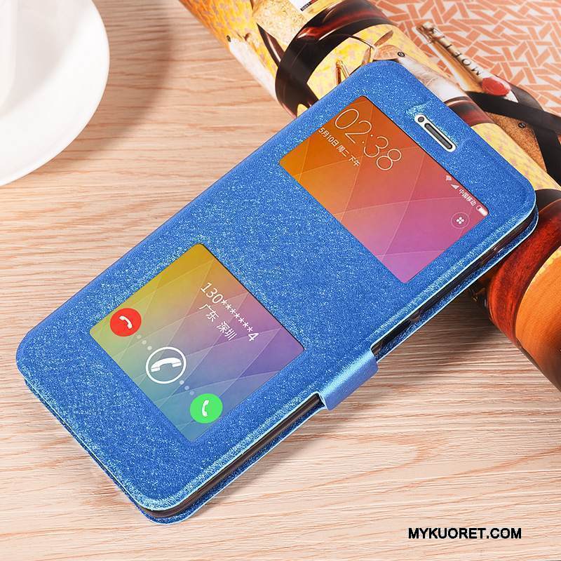 Kuori Redmi Note 4x Suojaus Trendi Punainen, Kotelo Redmi Note 4x Nahka Jauhe Puhelimen Kuoret