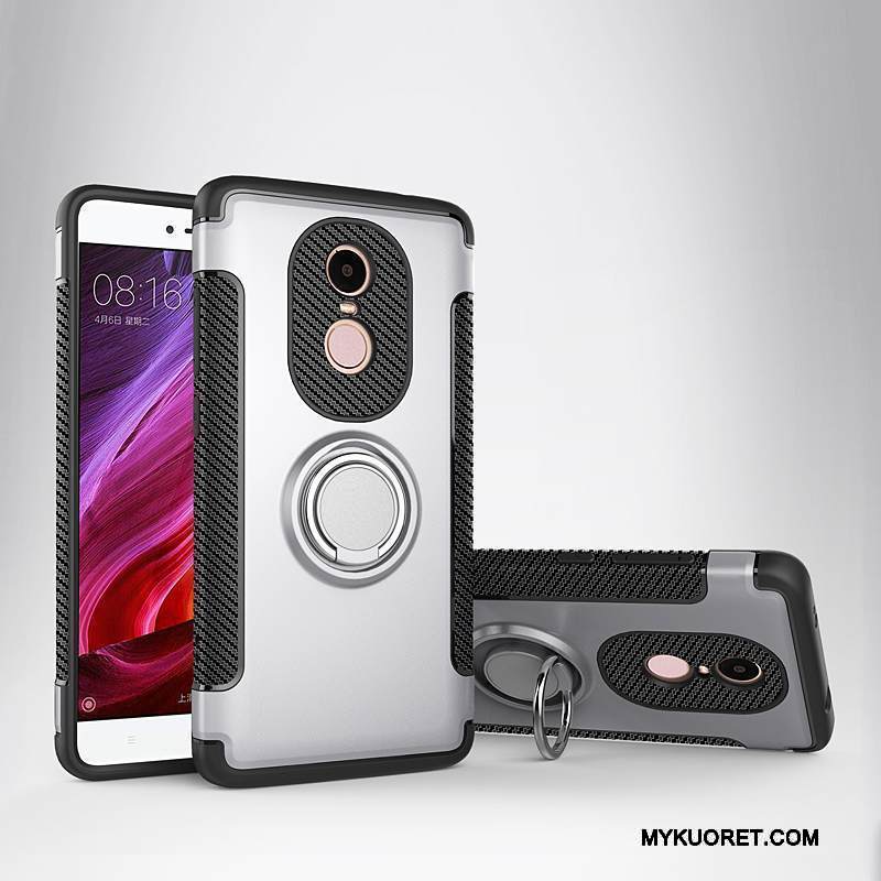 Kuori Redmi Note 4x Tuki Punainen Magneettinen, Kotelo Redmi Note 4x Nahka Auto Puhelimen Kuoret