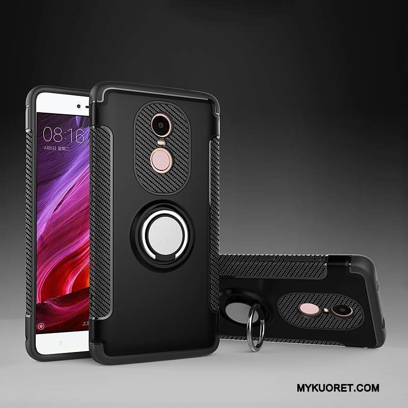 Kuori Redmi Note 4x Tuki Punainen Magneettinen, Kotelo Redmi Note 4x Nahka Auto Puhelimen Kuoret