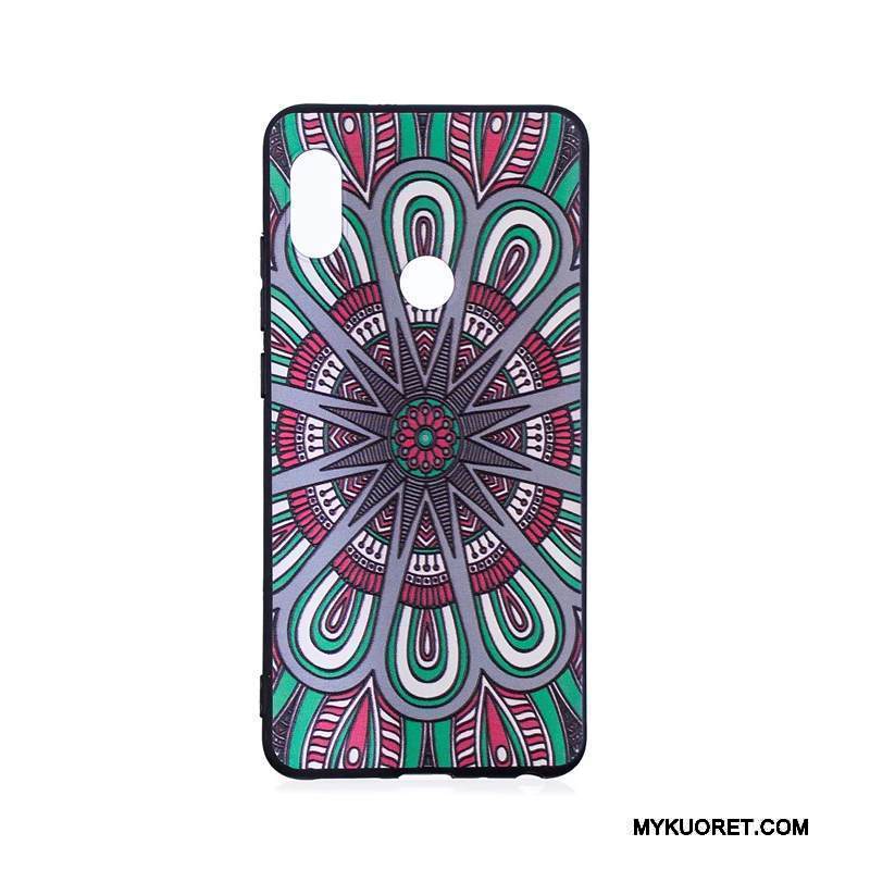 Kuori Redmi Note 5 Pro Kohokuviointi Trendi Punainen, Kotelo Redmi Note 5 Pro Sarjakuva Jauhe Puhelimen Kuoret