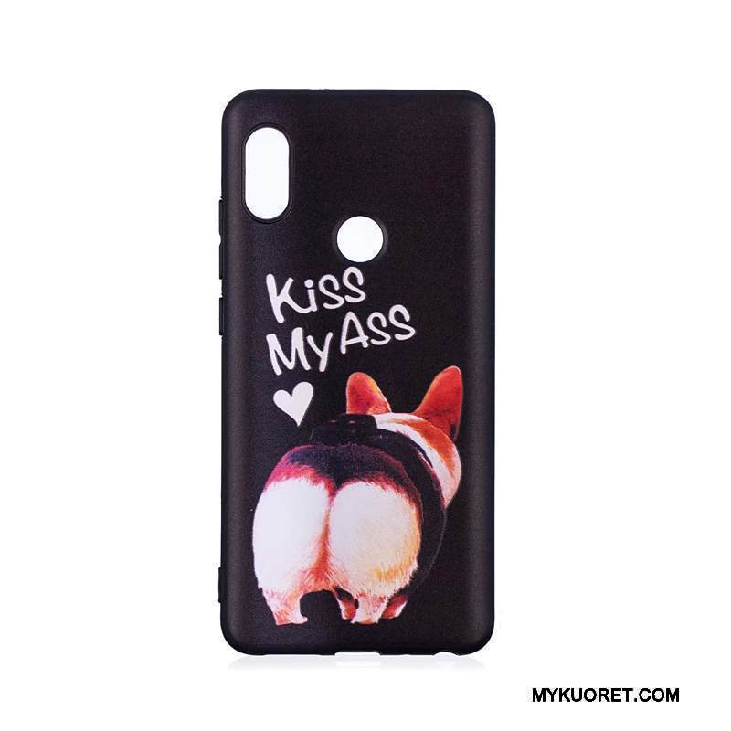 Kuori Redmi Note 5 Pro Kohokuviointi Trendi Punainen, Kotelo Redmi Note 5 Pro Sarjakuva Jauhe Puhelimen Kuoret