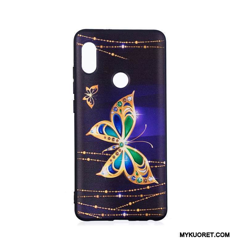 Kuori Redmi Note 5 Pro Kohokuviointi Trendi Punainen, Kotelo Redmi Note 5 Pro Sarjakuva Jauhe Puhelimen Kuoret