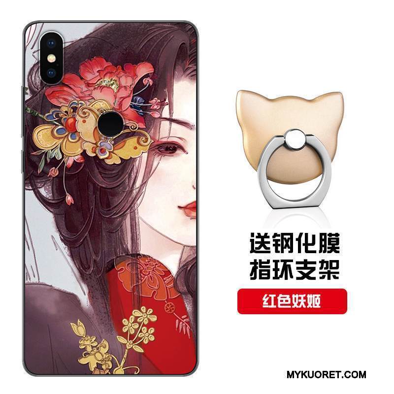 Kuori Redmi Note 5 Pro Laukut Puhelimen Kuoret Pieni, Kotelo Redmi Note 5 Pro Silikoni Punainen Muokata