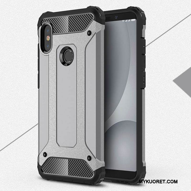 Kuori Redmi Note 5 Pro Laukut Punainen Puhelimen Kuoret, Kotelo Redmi Note 5 Pro Silikoni Murtumaton Hopea