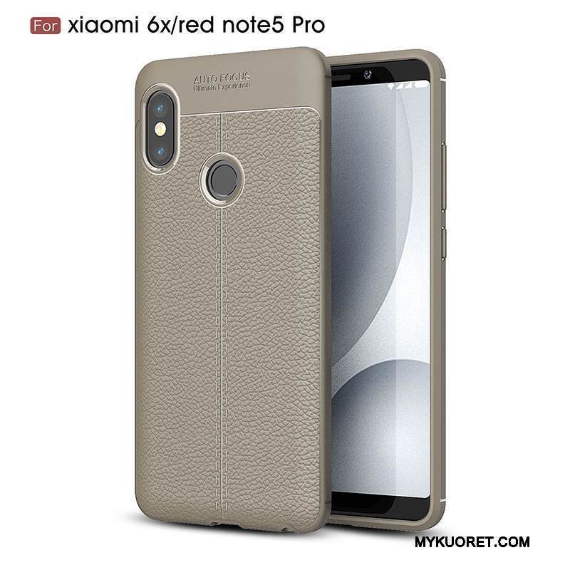 Kuori Redmi Note 5 Pro Silikoni Persoonallisuus Musta, Kotelo Redmi Note 5 Pro Suojaus Pieni Uusi