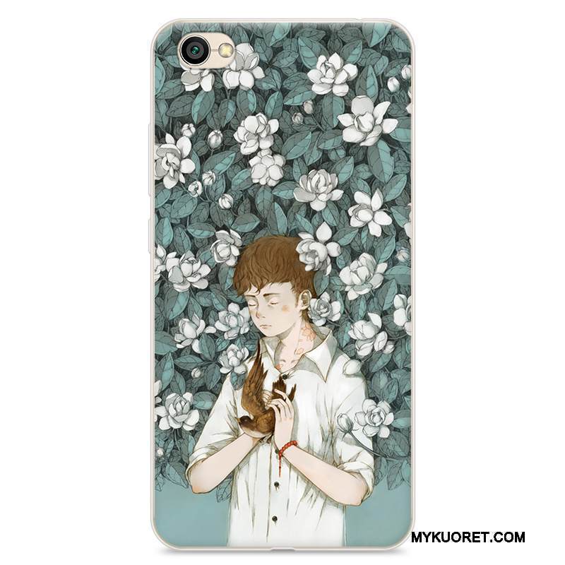 Kuori Redmi Note 5 Silikoni Murtumaton Kustannukset, Kotelo Redmi Note 5 Pehmeä Neste Khaki Pieni