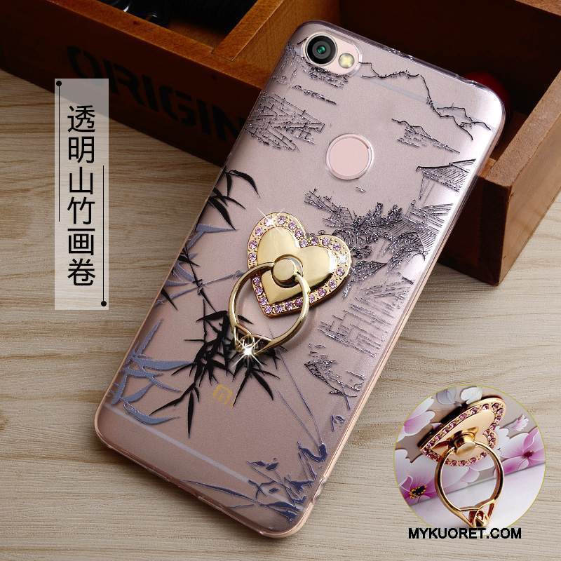 Kuori Redmi Note 5a Kohokuviointi Korkea Puhelimen Kuoret, Kotelo Redmi Note 5a Suojaus Läpinäkyvä Vihreä