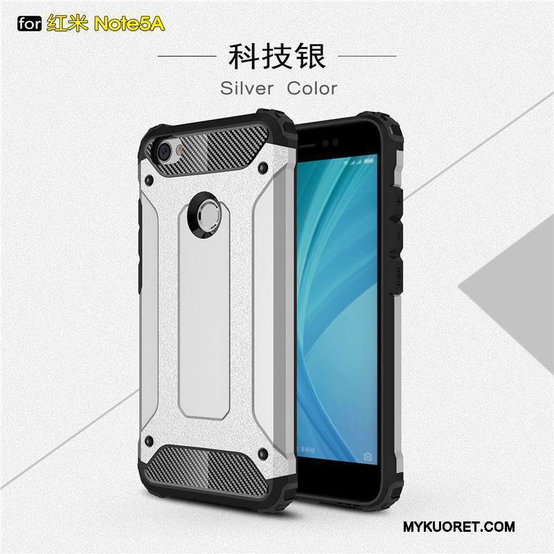 Kuori Redmi Note 5a Laukut Hopea Pu, Kotelo Redmi Note 5a Silikoni Punainen Kova