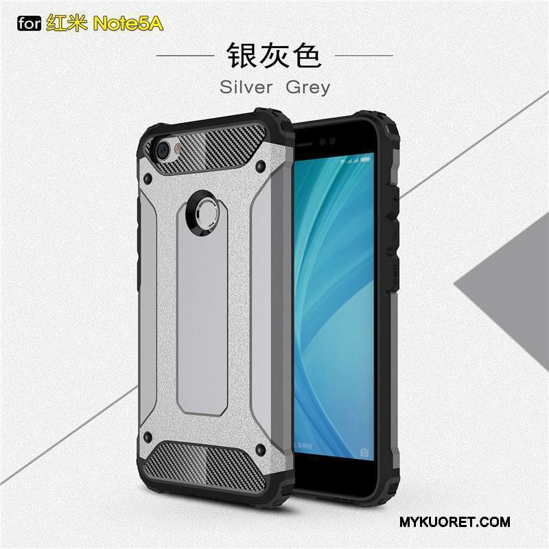 Kuori Redmi Note 5a Laukut Hopea Pu, Kotelo Redmi Note 5a Silikoni Punainen Kova