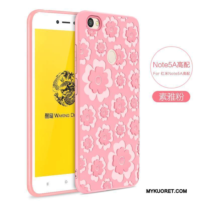 Kuori Redmi Note 5a Laukut Murtumaton Korkea, Kotelo Redmi Note 5a Suojaus Punainen