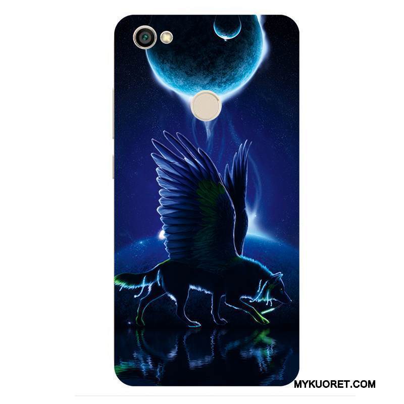 Kuori Redmi Note 5a Laukut Toteemi Persoonallisuus, Kotelo Redmi Note 5a Violetti Susi