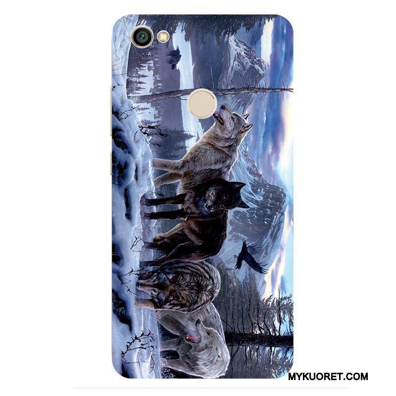 Kuori Redmi Note 5a Laukut Toteemi Persoonallisuus, Kotelo Redmi Note 5a Violetti Susi