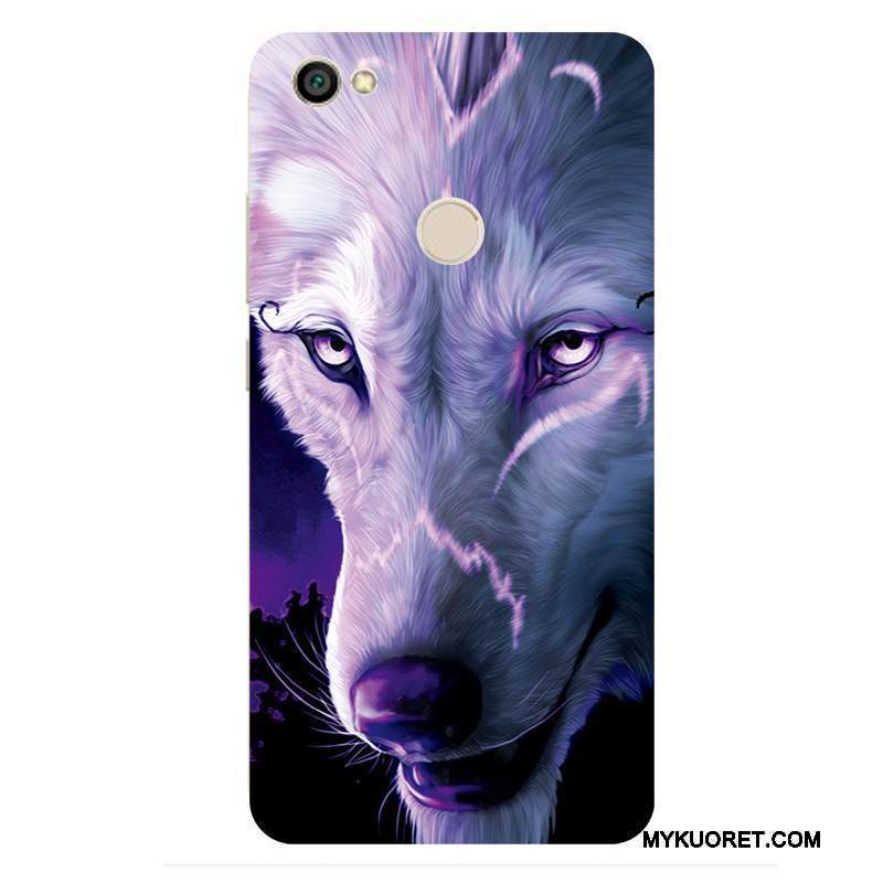 Kuori Redmi Note 5a Laukut Toteemi Persoonallisuus, Kotelo Redmi Note 5a Violetti Susi