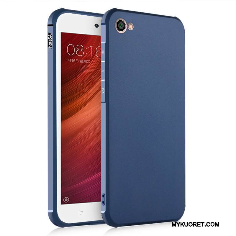 Kuori Redmi Note 5a Pehmeä Neste Pesty Suede Punainen, Kotelo Redmi Note 5a Suojaus Puhelimen Kuoret Pieni