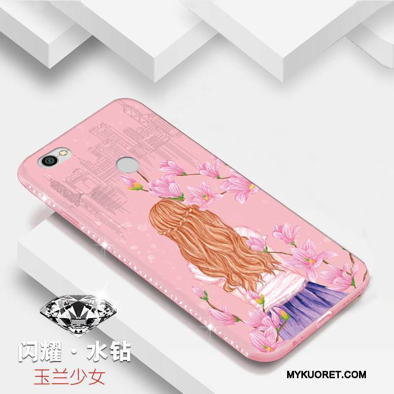 Kuori Redmi Note 5a Pehmeä Neste Puhelimen Kuoret Punainen, Kotelo Redmi Note 5a Tuki Kova Rengas