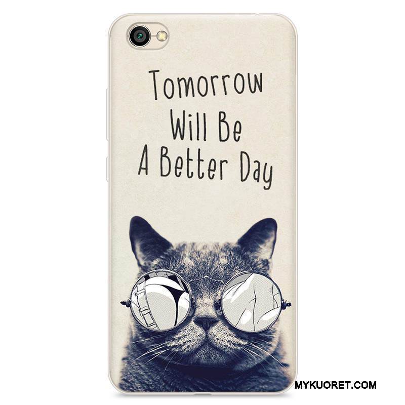 Kuori Redmi Note 5a Sarjakuva Pieni Murtumaton, Kotelo Redmi Note 5a Silikoni Yksinkertainen Punainen