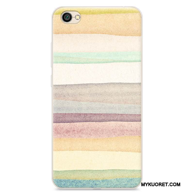 Kuori Redmi Note 5a Sarjakuva Pieni Murtumaton, Kotelo Redmi Note 5a Silikoni Yksinkertainen Punainen