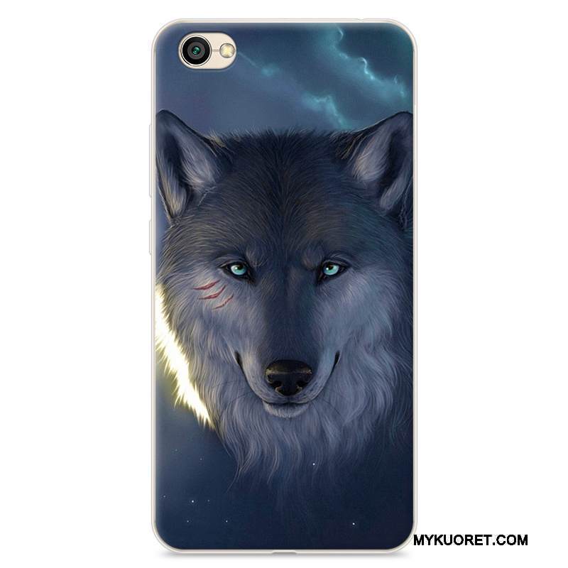 Kuori Redmi Note 5a Sarjakuva Pieni Murtumaton, Kotelo Redmi Note 5a Silikoni Yksinkertainen Punainen