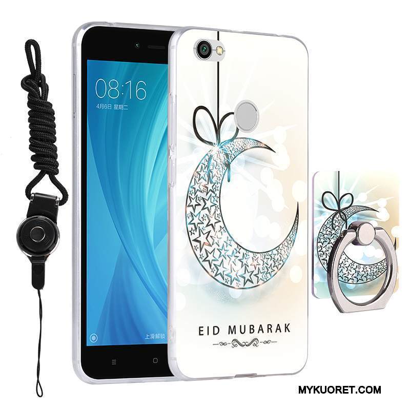 Kuori Redmi Note 5a Silikoni Silmukka Keltainen, Kotelo Redmi Note 5a Suojaus Murtumaton Puhelimen Kuoret