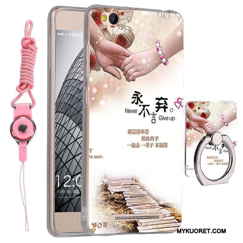 Kuori Redmi Note 5a Silikoni Silmukka Keltainen, Kotelo Redmi Note 5a Suojaus Murtumaton Puhelimen Kuoret