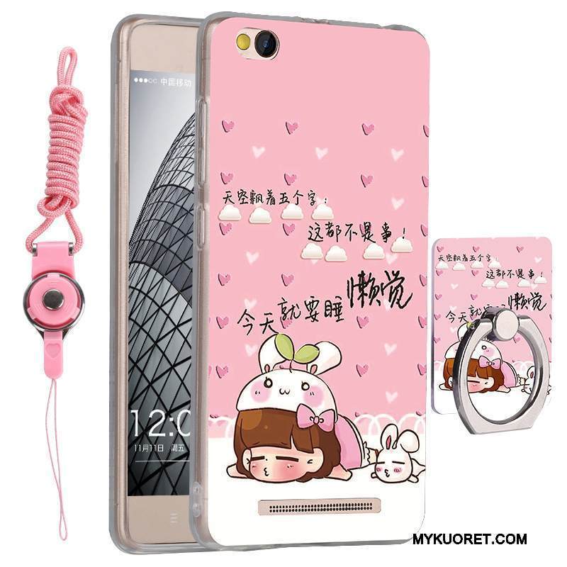 Kuori Redmi Note 5a Silikoni Silmukka Keltainen, Kotelo Redmi Note 5a Suojaus Murtumaton Puhelimen Kuoret