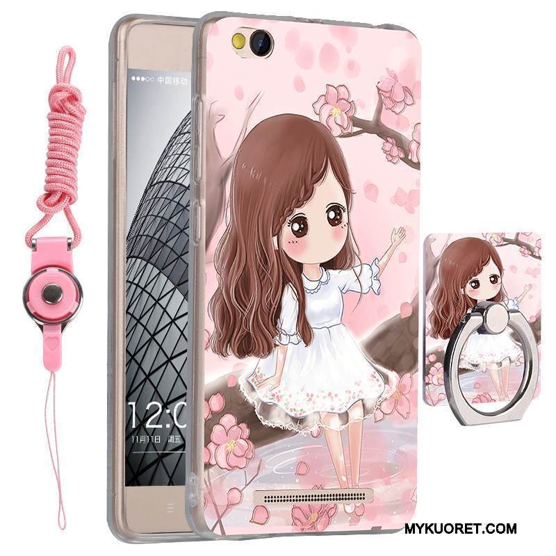 Kuori Redmi Note 5a Silikoni Silmukka Keltainen, Kotelo Redmi Note 5a Suojaus Murtumaton Puhelimen Kuoret