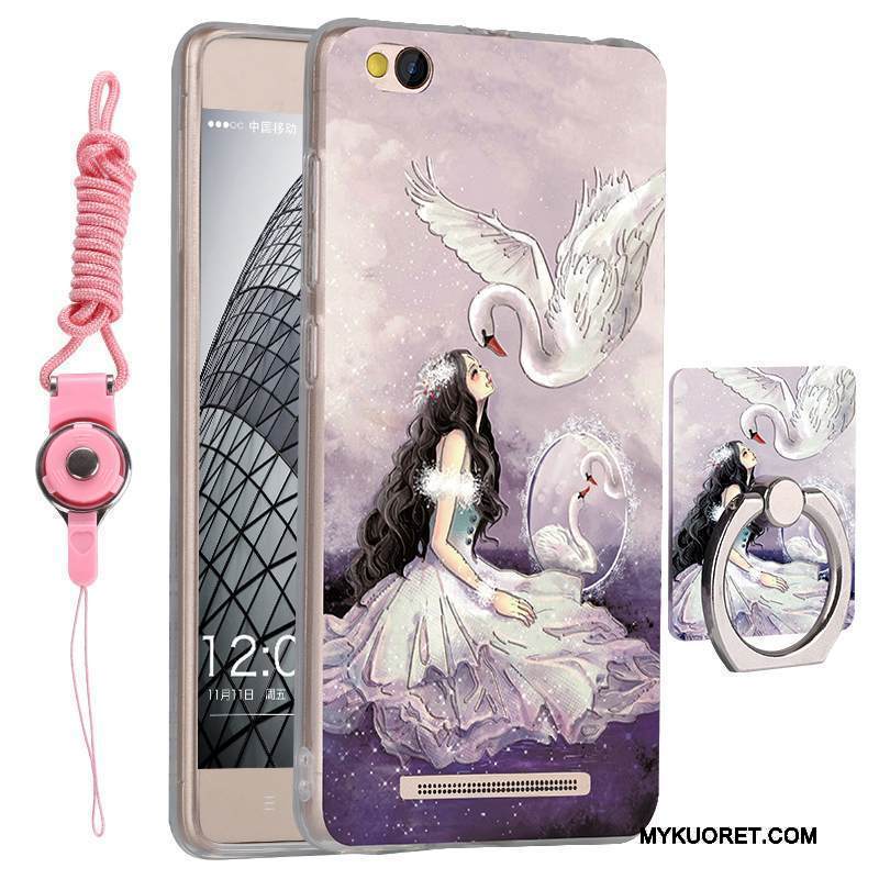 Kuori Redmi Note 5a Silikoni Silmukka Keltainen, Kotelo Redmi Note 5a Suojaus Murtumaton Puhelimen Kuoret