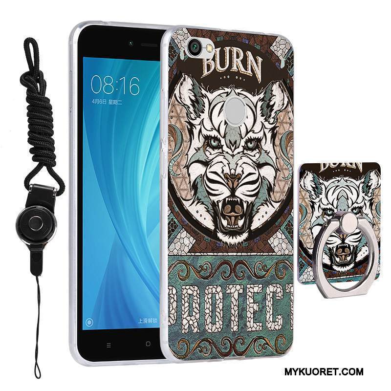 Kuori Redmi Note 5a Silikoni Silmukka Keltainen, Kotelo Redmi Note 5a Suojaus Murtumaton Puhelimen Kuoret