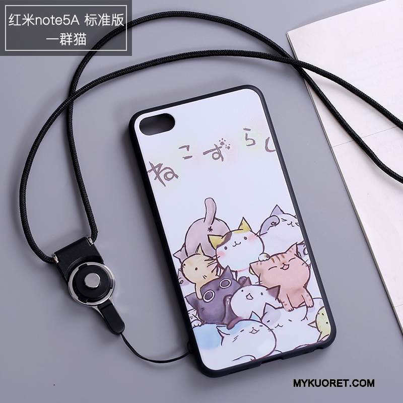 Kuori Redmi Note 5a Silikoni Valkoinen Puhelimen Kuoret, Kotelo Redmi Note 5a Laukut Punainen