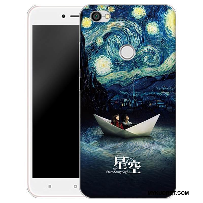 Kuori Redmi Note 5a Suojaus Murtumaton Läpinäkyvä, Kotelo Redmi Note 5a Sarjakuva Musta Pieni