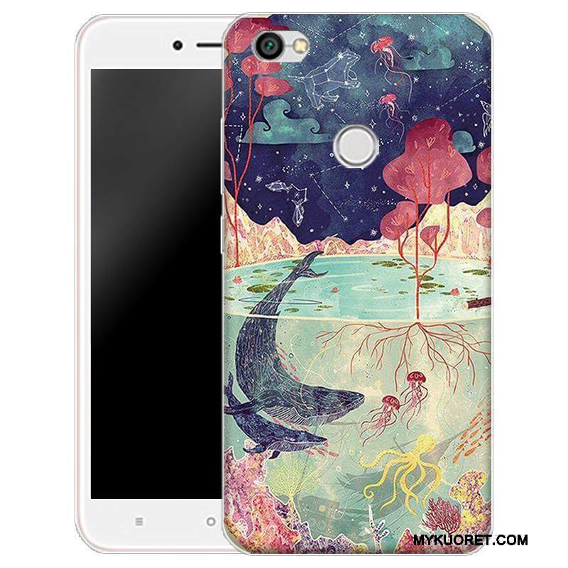 Kuori Redmi Note 5a Suojaus Murtumaton Läpinäkyvä, Kotelo Redmi Note 5a Sarjakuva Musta Pieni