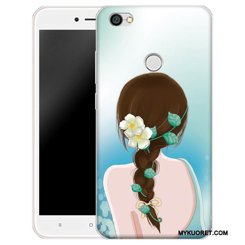 Kuori Redmi Note 5a Suojaus Murtumaton Läpinäkyvä, Kotelo Redmi Note 5a Sarjakuva Musta Pieni