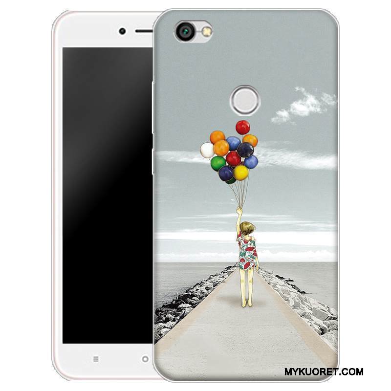 Kuori Redmi Note 5a Suojaus Murtumaton Läpinäkyvä, Kotelo Redmi Note 5a Sarjakuva Musta Pieni