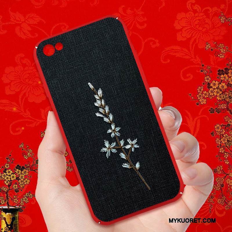 Kuori Redmi Note 5a Suojaus Pieni Pesty Suede, Kotelo Redmi Note 5a Laukut Punainen Persoonallisuus