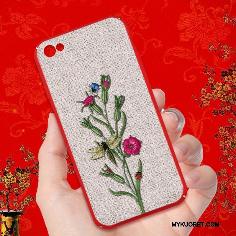 Kuori Redmi Note 5a Suojaus Pieni Pesty Suede, Kotelo Redmi Note 5a Laukut Punainen Persoonallisuus