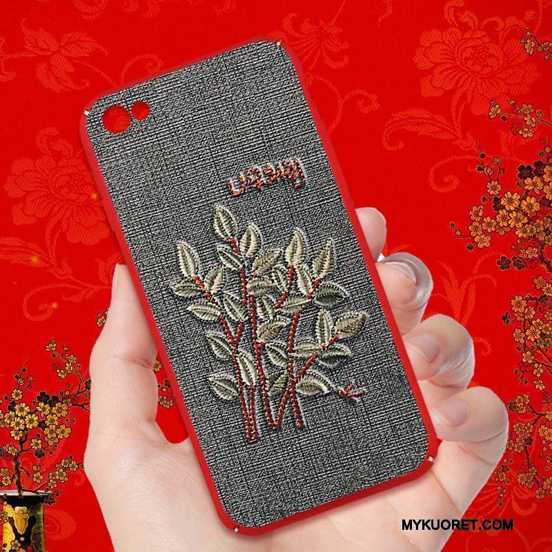 Kuori Redmi Note 5a Suojaus Pieni Pesty Suede, Kotelo Redmi Note 5a Laukut Punainen Persoonallisuus