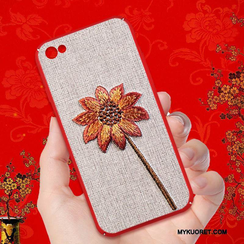 Kuori Redmi Note 5a Suojaus Pieni Pesty Suede, Kotelo Redmi Note 5a Laukut Punainen Persoonallisuus