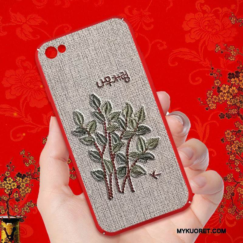 Kuori Redmi Note 5a Suojaus Pieni Pesty Suede, Kotelo Redmi Note 5a Laukut Punainen Persoonallisuus