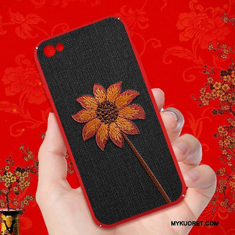 Kuori Redmi Note 5a Suojaus Pieni Pesty Suede, Kotelo Redmi Note 5a Laukut Punainen Persoonallisuus