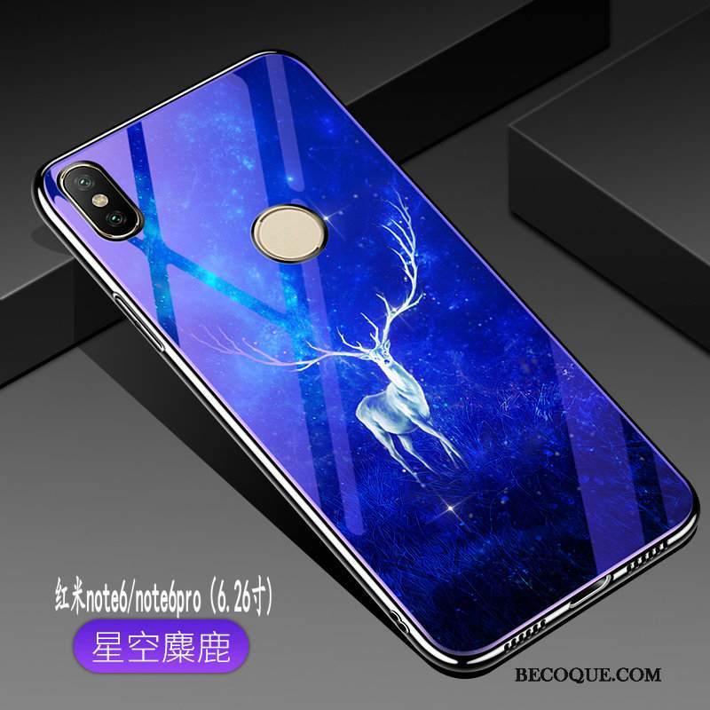 Kuori Redmi Note 6 Pro Laukut Kova Puhelimen Kuoret, Kotelo Redmi Note 6 Pro Pehmeä Neste Sininen Punainen