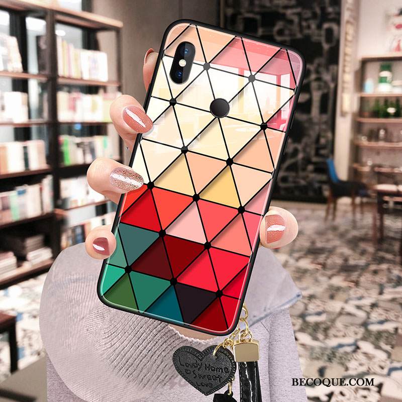 Kuori Redmi Note 6 Pro Pehmeä Neste Lasi Vihreä, Kotelo Redmi Note 6 Pro Suojaus Punainen Puhelimen Kuoret