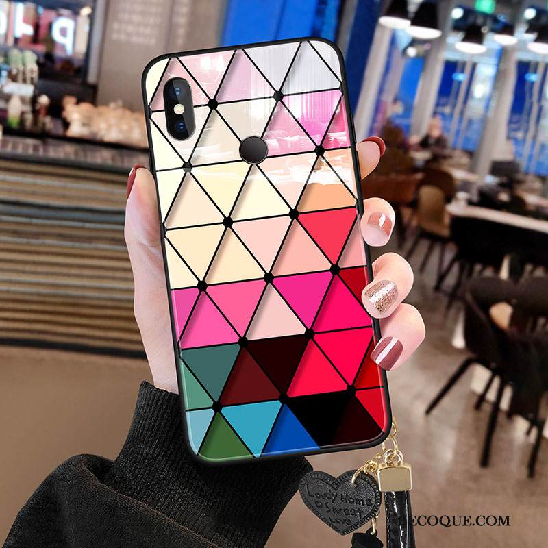 Kuori Redmi Note 6 Pro Pehmeä Neste Lasi Vihreä, Kotelo Redmi Note 6 Pro Suojaus Punainen Puhelimen Kuoret