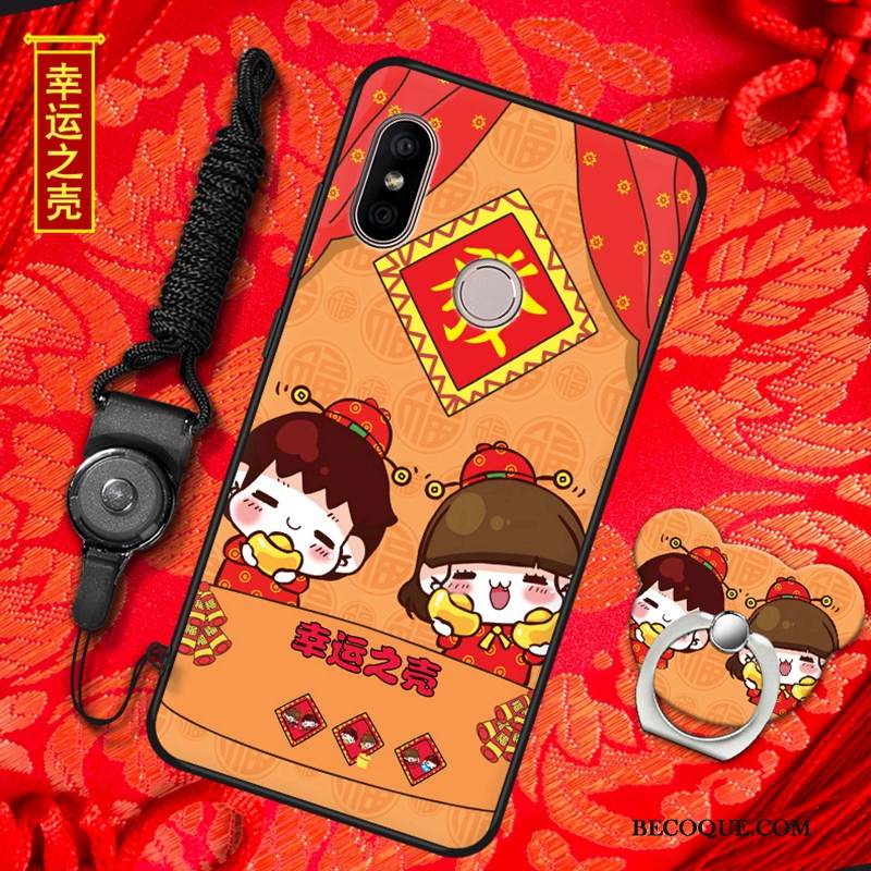 Kuori Redmi Note 6 Pro Pehmeä Neste Puhelimen Kuoret Punainen, Kotelo Redmi Note 6 Pro Suojaus