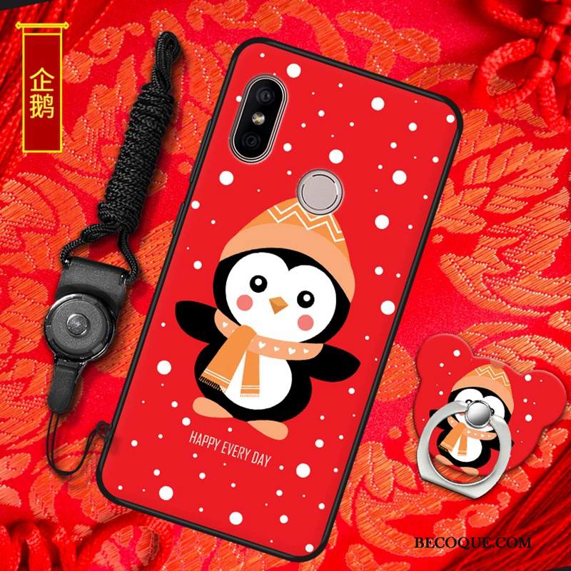 Kuori Redmi Note 6 Pro Pehmeä Neste Puhelimen Kuoret Punainen, Kotelo Redmi Note 6 Pro Suojaus