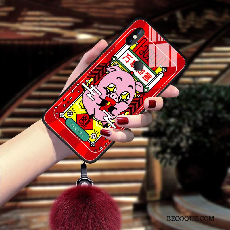 Kuori Redmi Note 6 Pro Persoonallisuus Pompon, Kotelo Redmi Note 6 Pro Puhelimen Kuoret Lasi