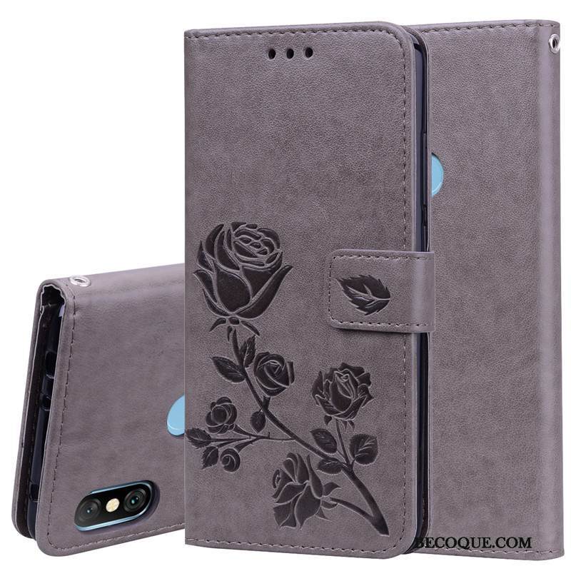 Kuori Redmi Note 6 Pro Silikoni Pieni Violetti, Kotelo Redmi Note 6 Pro Pehmeä Neste Puhelimen Kuoret Kukka