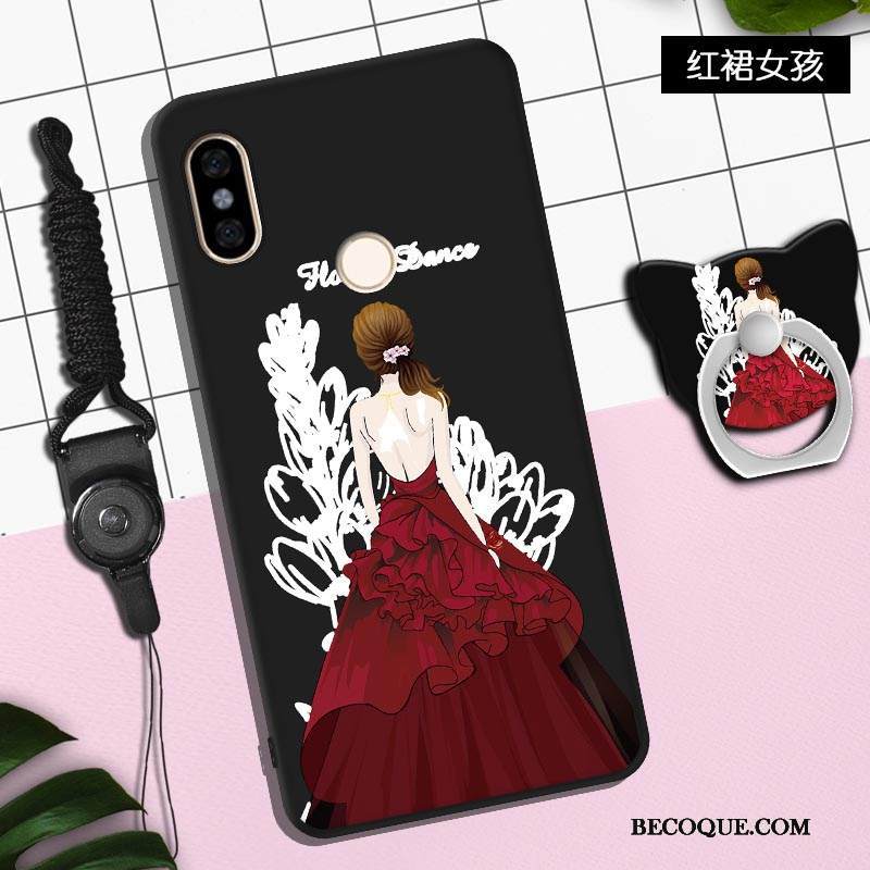 Kuori Redmi Note 6 Pro Silikoni Trendi Net Red, Kotelo Redmi Note 6 Pro Pehmeä Neste Uusi Pieni