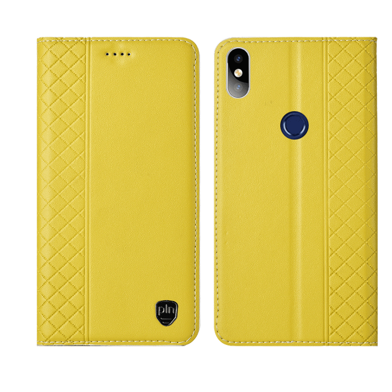 Kuori Redmi Note 6 Pro Suojaus Puhelimen Kuoret Ruudukko, Kotelo Redmi Note 6 Pro Laukut Punainen Keltainen