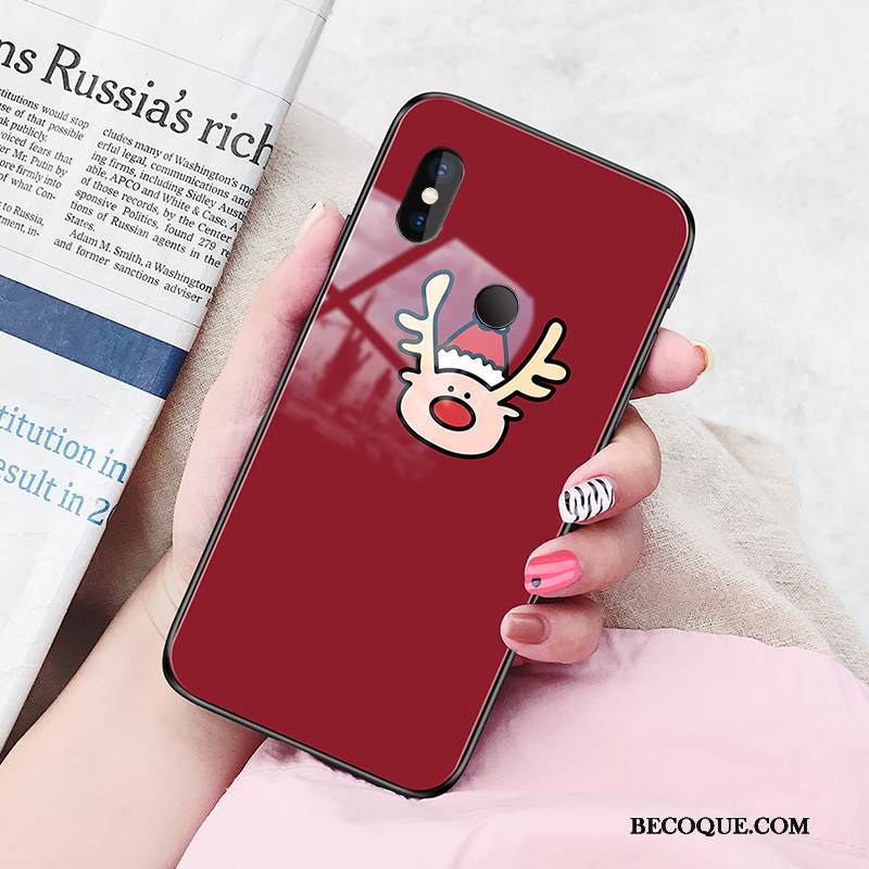 Kuori Redmi Note 6 Pro Suojaus Punainen Trendi, Kotelo Redmi Note 6 Pro Puhelimen Kuoret Lasi