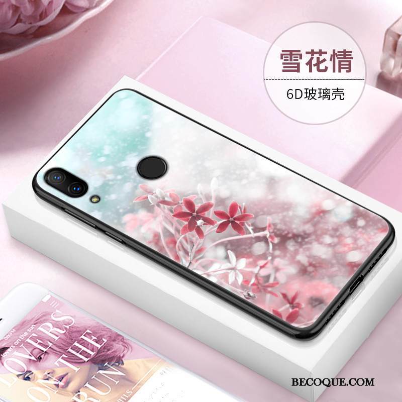 Kuori Redmi Note 7 Laukut Sininen Murtumaton, Kotelo Redmi Note 7 Punainen Peili